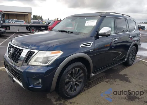 2017 Nissan Armada Platinum z USA, uszkodzony, nr VIN JN8AY2NEXH9707213